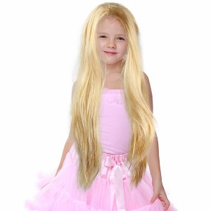 Skeleteen Kids Blonde Costume Wig - 30 in. - 1 of 4