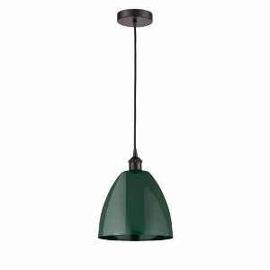 Plymouth Dome - 1 Light Cord Hung Mini Pendant In Industrial Style-12.88 Inches Tall and 9 Inches Wide - 1 of 1