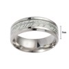 Glow in Dark Black Wedding Band One Ring of Power Stainless Women Men Ginger Lyne - 4 of 4
