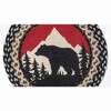 Earth Rugs Bear Print Round Placemat – Mountain Wildlife Design 15” - 2 of 3