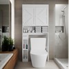 COMHOMA 72"Tall Over-The-Toilet Storage Cabinet 2 Door Bathroom Organizer Space Saving Toilet Rack for Bathroom Laundry Room - 4 of 4