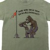 Gorilla There Were 100 Of Them Adult Vintage Sand Crew Neck Short Sleeve T-shirt - 2 of 4