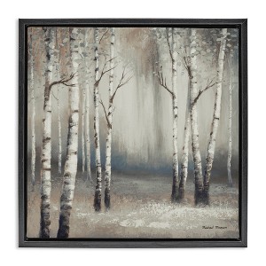 Stupell Industries Misty Birch Tree Forest Landscape, 25" x 25" - 1 of 4