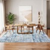 Machine Washable Area Rug Low Pile Non Slip Modern Abstract Rug Foldable Stain Resistant Carpet for Living Room Bedroom Indoor Ultra Thin Mat - 3 of 4