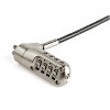 StarTech 6.5ft Laptop Cable Lock for Nano Slot Computer/Tablet/Device - Anti-Theft 4 Digit - 2 of 4