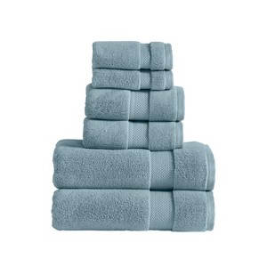 Modern Threads Luxury Quick Dry 6-Piece Cotton Adult Towel Set. - 1 of 4