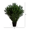 Nearly Natural 4-ft Artificial Cedar Bush UV Resistant (Indoor/Outdoor) - 2 of 4