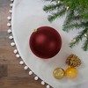 Northlight 8" Shatterproof Matte Christmas Ball Tree Ornament - Red - 2 of 3