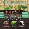 NAYSAYE Galvanized Raised Garden Bed Large Outdoor Metal Planter Box for Vegetables Fruits and Flowers, Green, 94.49"*47.25"*11.81" - 4 of 4
