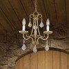 Livex Lighting Daphne 3 - Light Chandelier in  Antique Gold Leaf - 4 of 4
