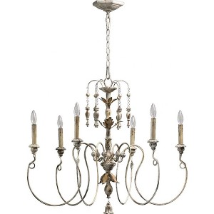 Quorum Lighting Salento 6-Light Chandelier, Pewter, 32 Width, 28 Height - 1 of 1