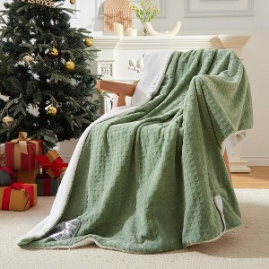 Electric Heated Throw Blanket with Waffle Texture, Soft Flannel, ETL Certified, 5 Heat Settings, Machine Washable, Auto Shut-Off 4 Hours - 1 of 4