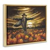 Stupell Industries Scarecrow in Pumpkin Field Floating Frame Canvas Art - 2 of 4