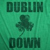 Womens Dublin Down St Patricks Day T Shirt Funny Tee For Ladies - Crazy Dog Women's T Shirt - 2 of 4