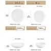 vancasso 24 Piece White Porcelain Round Dinnerware Set With 6 Piece Dinner/Dessert/Soup Plate and Bowl - 2 of 4