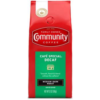 Community Coffee Café Special Medium-Dark Roast Ground Coffee - Decaf - 12oz