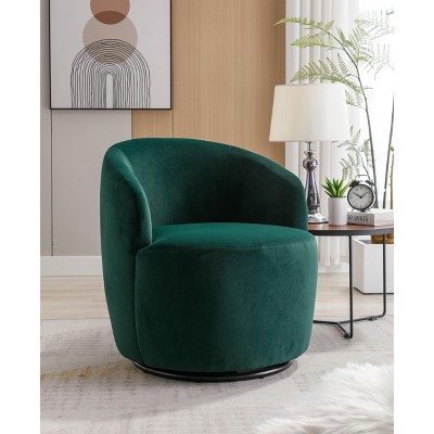 CAVINAS Teddy Fabric Arm Chair with Wood Frame,Plush Cushion,Accent Chair for Living Room,Bedroom