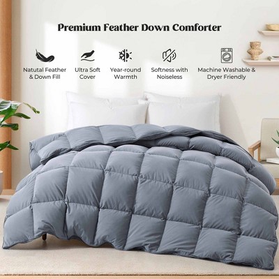 Peace Nest Light & All-season Warmth White Goose Down Comforter Duvet  Insert With 360tc Fabric : Target