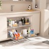 Pull-Out Organizer under Cabinet Storage for Kitchen with Wooden Handle - 3 of 4