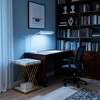 Gulches 2-Tier Square Side Table Faux Marble Top, X-Shaped Metal Frame, Compact for Small Spaces, Sturdy Engineered Wood/Metal - 3 of 4