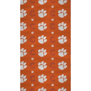 NCAA Clemson Tigers 40"x72" Beach Towel: Sports Team Logo Plush - 1 of 3