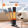 Outdoor Infrared Heaters for Patio, 1500W Portable Patio Heater, Electric 3 Heat Levels Patio Heater(500W/1000W/1500W), Remote Control & 24 Timer - 4 of 4