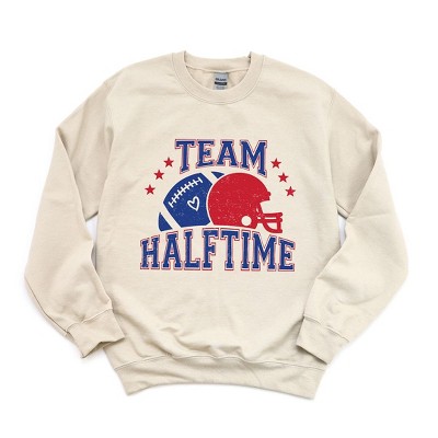 Simply Sage Market Women's Graphic Sweatshirt Team Halftime Distressed - Blue