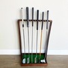 GoSports Premium Wooden Golf Putter Stand - Indoor Display Rack - Holds 6 Clubs - 2 of 4