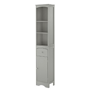 Ridstar 66.9 in. H Grey Bathroom Cabinet with Drawer, MDF Board, Adjustable Shelf - 1 of 4