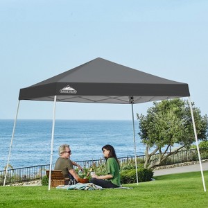 EAGLE PEAK Slant Leg Pop-up Canopy Tent Easy One Person Setup Instant Outdoor Beach Canopy Folding Portable Sports Shelter - 1 of 4