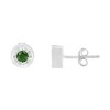 Haus of Brilliance Silver 1/4 Cttw Green Diamond Miracle-Set Stud Earrings - 3 of 4