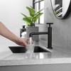 BWE Industry Style Single Handle Single Hole Bathroom Faucet in Matte Black - 4 of 4