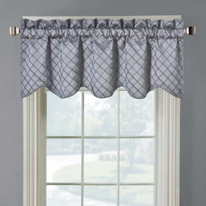 Egyptian Linens Diamond Pintuck Lined Window Valance 52"Wx17"L (Single) - 1 of 1