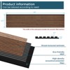 SMARTSTANDARD 105.9 in. x 20.47 in. x 0.9 in. Slat Wood Acoustic Sound Absorbing 3D Decorative Wall Paneling, 2-Pack - 3 of 4
