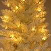6.5ft Christmas Tree 719 Branches Artificial Christmas Pine Tree with Fiber Optics Without Pine Cones US Plug - 4 of 4