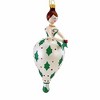 De Carlini Italian Ornaments 7.0 Inch Holly Winterdale Christmas Tree Ornament , Christmas Decor Retro Girl Mgd (1PC) - 4 of 4