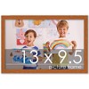 PosterPalooza | Photo Size Slim Profile Brown Frame - UV Acrylic, Foam Board Backing, Hanging Hardware - 2 of 4