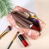 Unique Bargains Women's Printed Makeup Bag Pink 1 Pc - 4 of 4