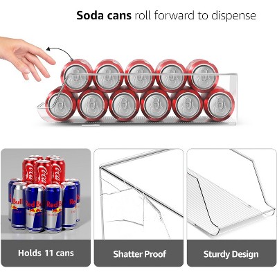 Sorbus 4 Pack Slim Can Organizer for Fridge, Pantry, Kitchen Organization and Storage — фото 4