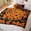 Amelie Home Chenille Knit Soft Cozy Throw, Reversible Festive Pattern, Fall Gift Blanket, Stylish Autumn Decor for Couch Bed - 2 of 4