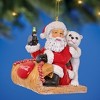 Collections Etc Coca-Cola Santa Sleigh Charming Christmas Ornament 3 X 2 X 3 - 2 of 2