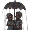 John Timberland Boy and Girl Under Umbrella Outdoor Water Fountain 40" High Copper Green Bronze Patio Deck Home Lawn Porch House - image 3 of 4