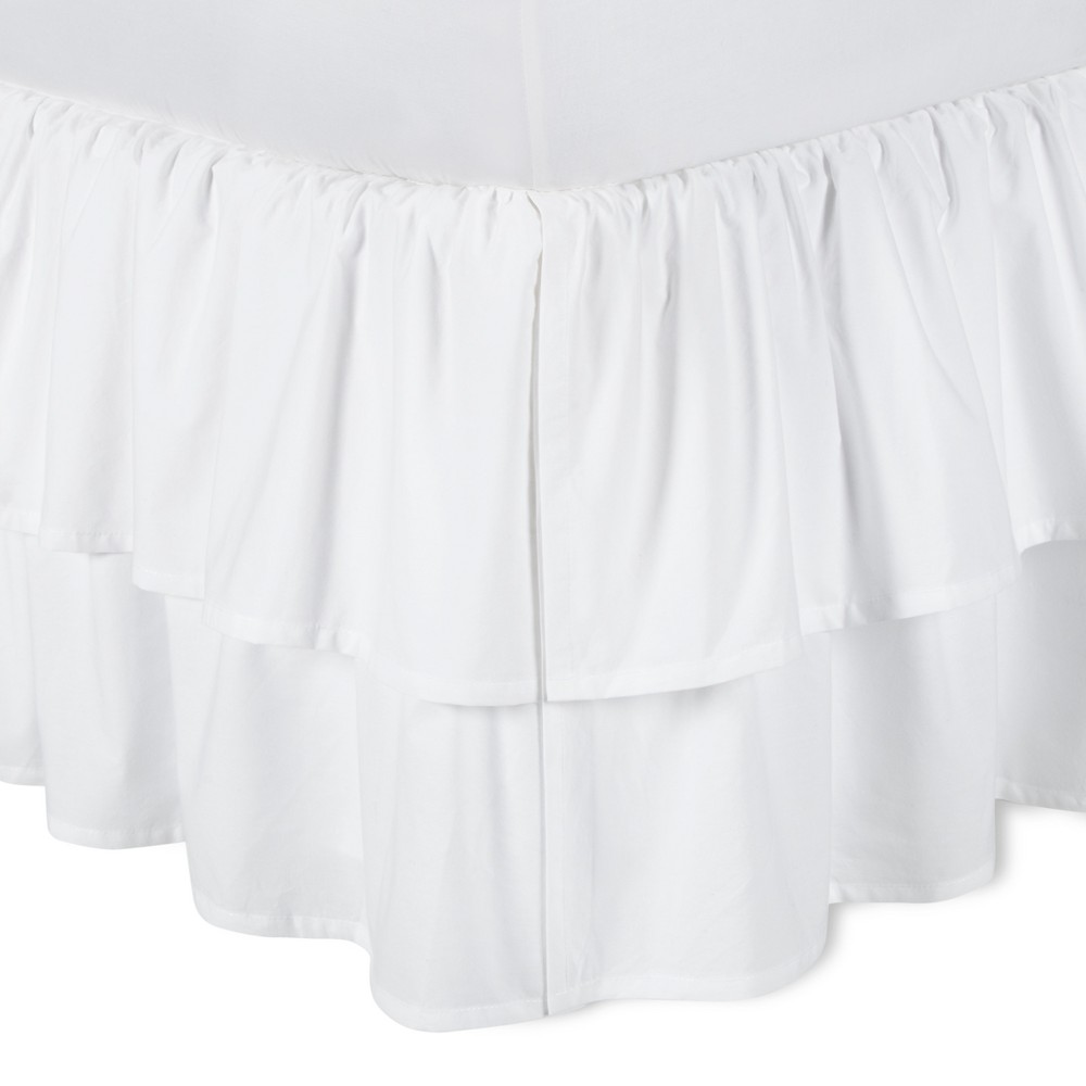 White Double Ruffle Bed Skirt (California King) - Simply Shabby Chic was $62.99 now $40.94 (35.0% off)