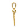 Black Bow Jewelry 14k Yellow Gold Checkered Racing Flags Pendant - 2 of 4