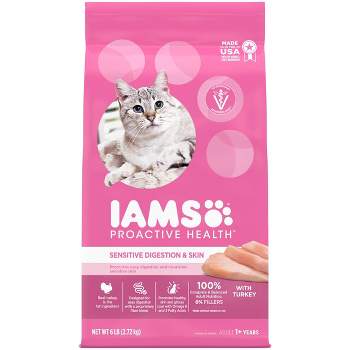 IAMS Proactive Health Sensitive Digestion & Skin with Turkey Adult Premium Dry Cat Food