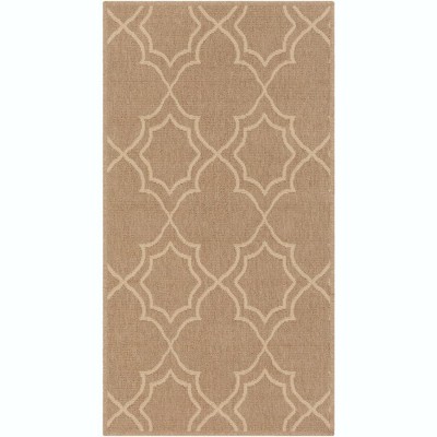 Mark & Day Liam 2'5"x4'5" Rectangle Woven Indoor & Outdoor Area Rugs Camel: Stain-Resistant, Trellis Pattern, Pet Friendly