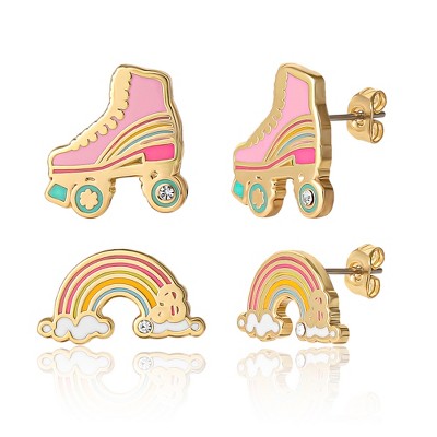 Barbie Rainbow and Skates Earring Stud Sets