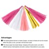Unique Bargains Party Decoration Reusable Strong Rope Tassel Garland Banner 20 Pcs - 4 of 4