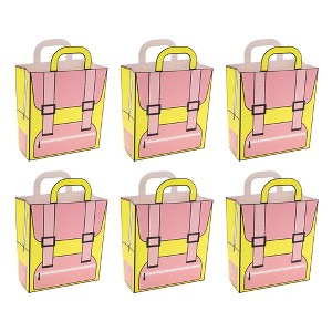 Unique Bargains Cartoon Backpack Shape Gift Bags 6 Pcs - 1 of 4