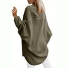 Imily Bela Women's Autumn/Winter Solid Color Fashionable Front Open Long Cardigan Sweater for Casual Wear - 3 of 4